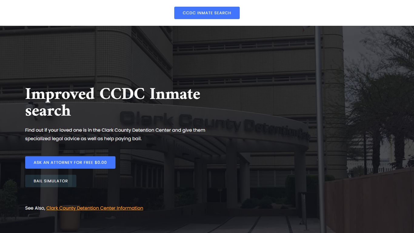 【CCDC Inmate Search】 Clark County Detention Center - Daily Updates